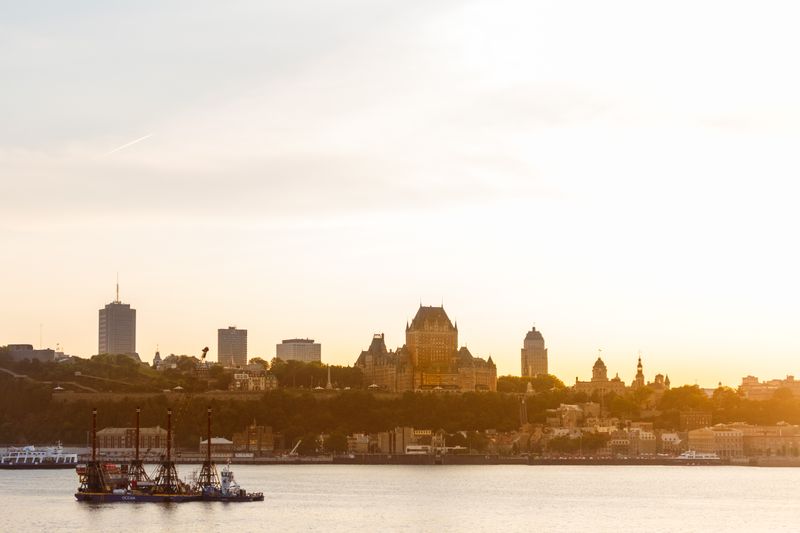 Skyline de Québec avec le Château Frontenac